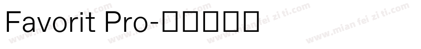 Favorit Pro字体转换